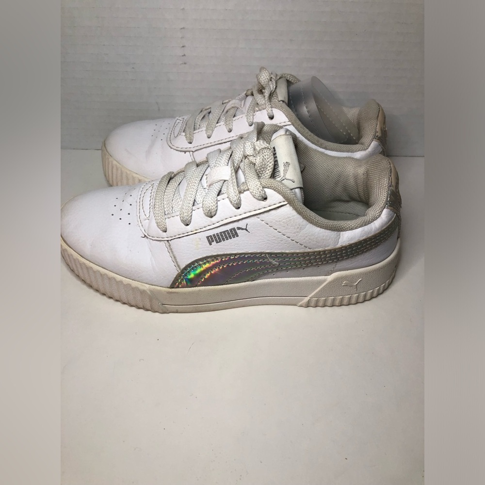 Puma White and Silver Sneakers - Picture 11 of 16